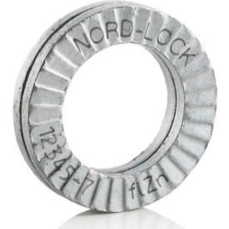 Nord-Lock Wedge Lock Washer, For Screw Size 3/4 in Steel, Zinc Flake Finish 1540